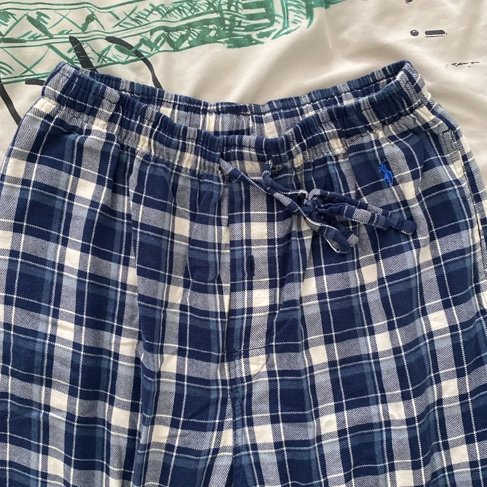 Polo Ralph Lauren Navy Plaid Sleepwear